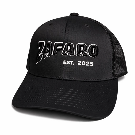 Black Trucker Cap