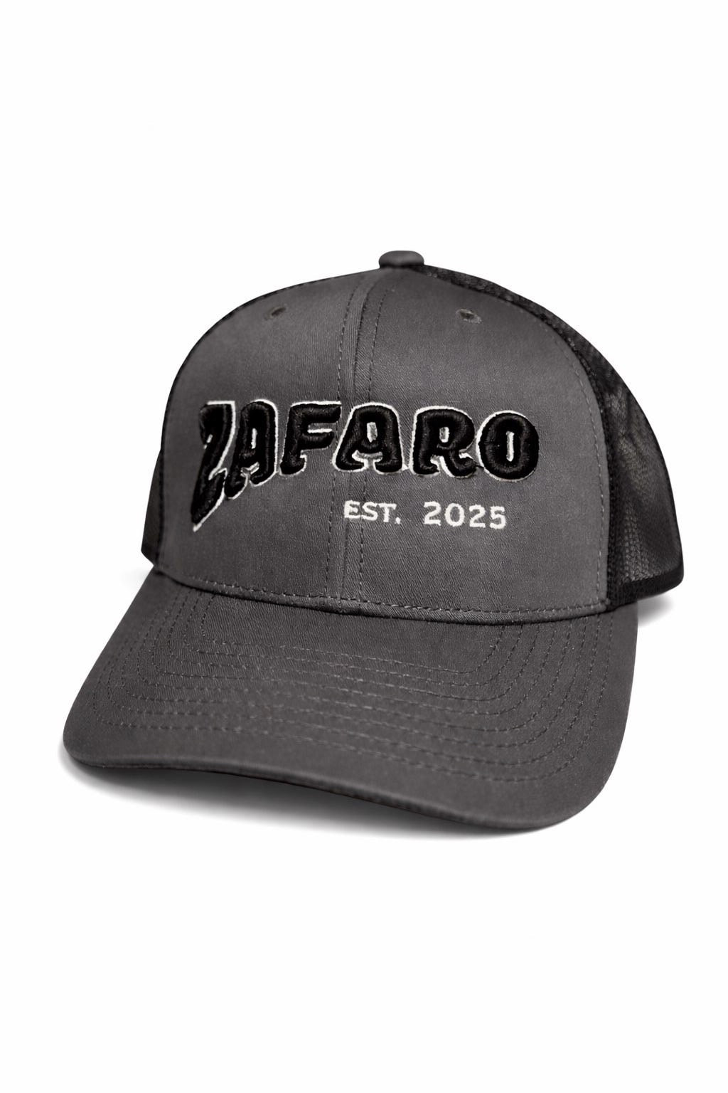 Grey and Black Trucker Cap