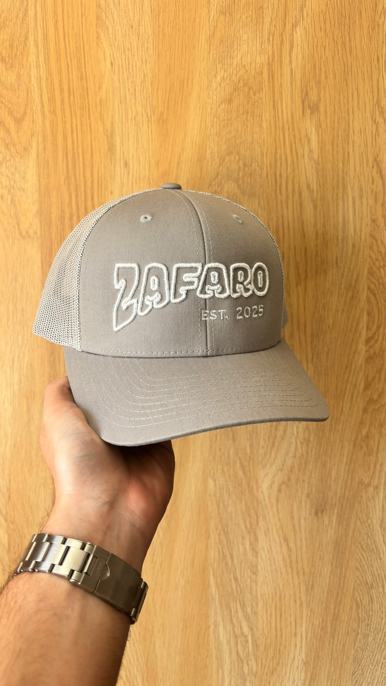 The Simple Light Grey Trucker Cap
